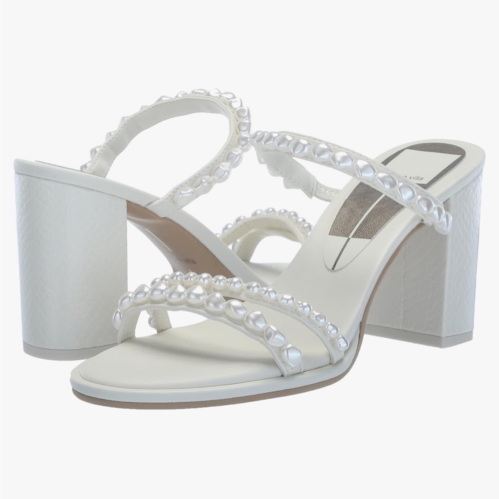 Dolce Vita women's Barrit Pearl Slide Sandal Size 7.5